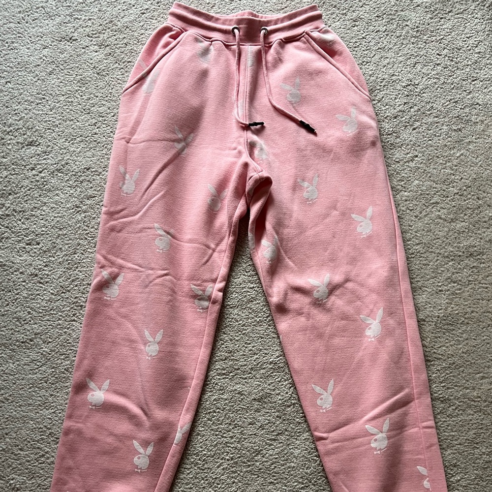 Y2K Playboy Track Pants
